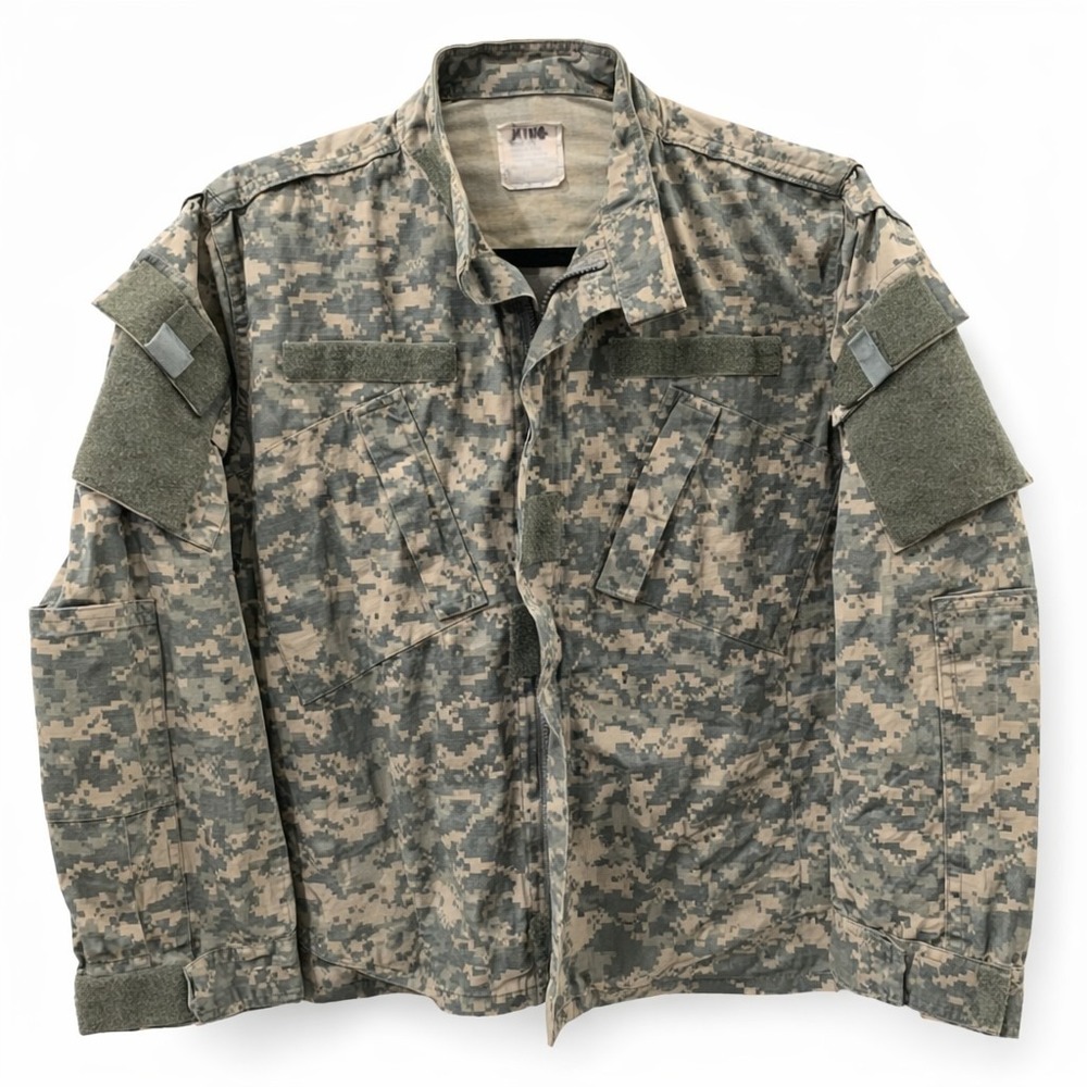 US Army ACU UCP Jacket Medium Long Digital‎ Camo Combat Uniform Field Coat